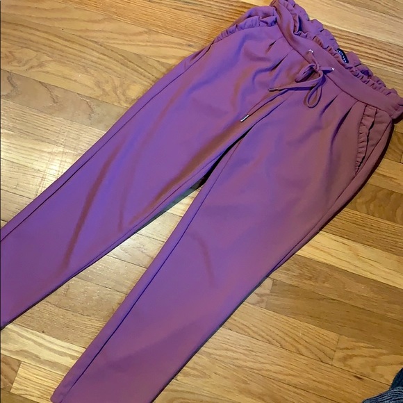 Pink Ruffle Business Pants - Picture 3 of 5